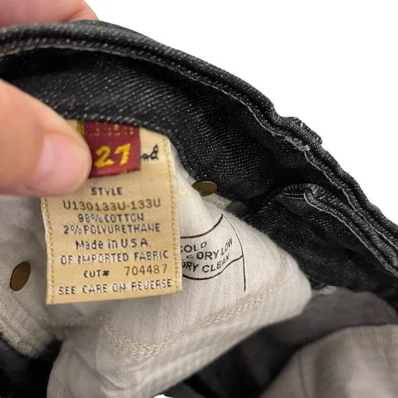 7 For All Mankind "A" Pocket Low Rise Flare Jeans Women's Size 27 U130133U-133U - Picture 11 of 12